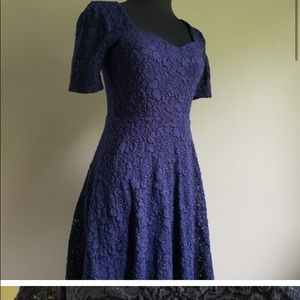 Zoe Weiss Navy Skater Dress